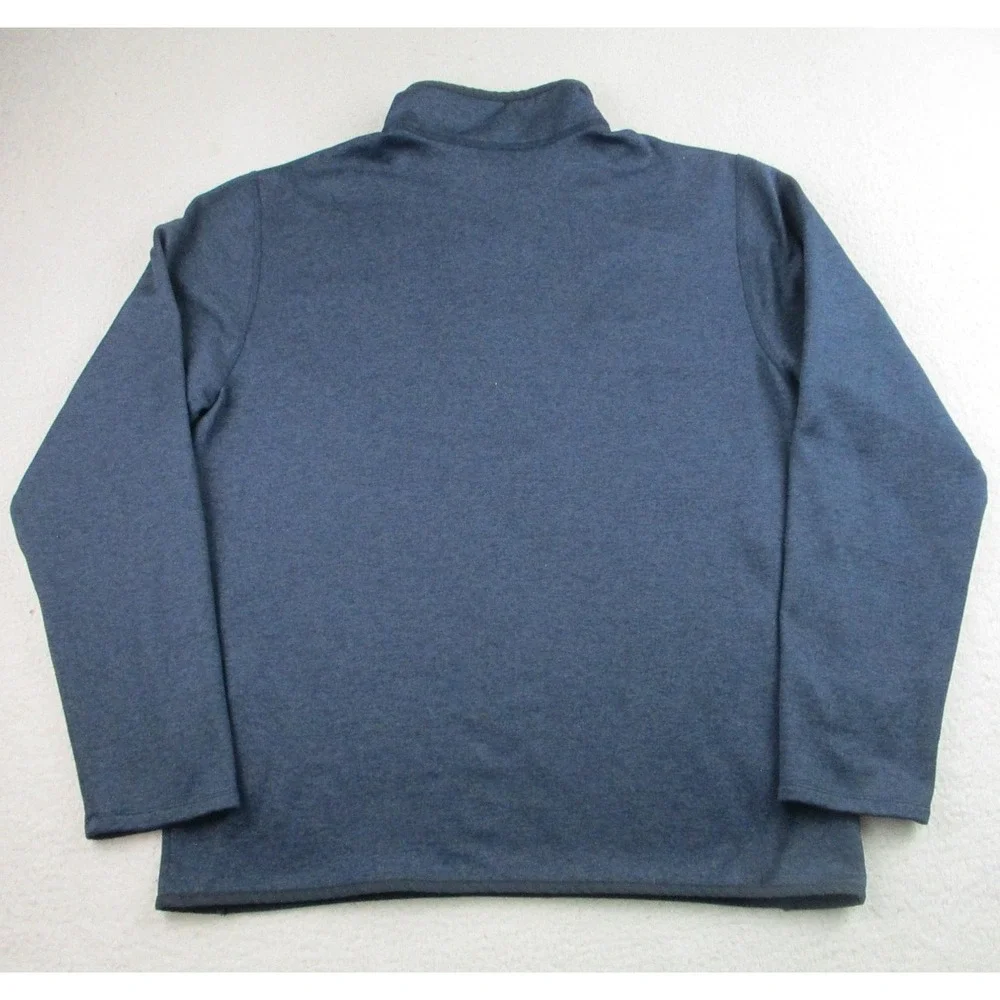 North Face Pullover Mens Large Blue‎ NSW Embroidered 1/4 Zip Fleece Outdoor L
